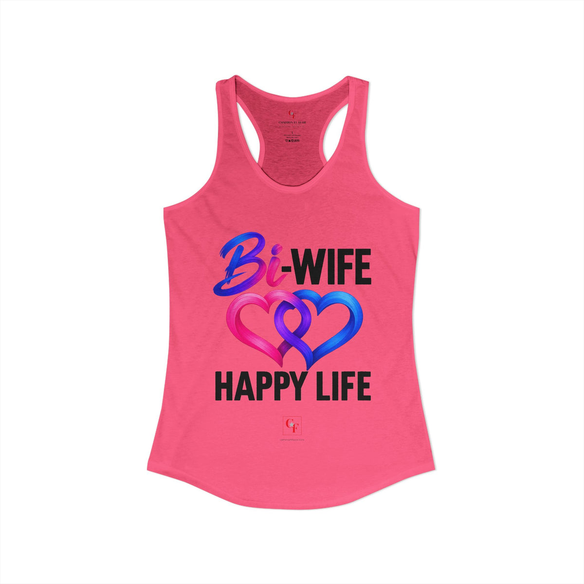 Bi Wife Happy Life Racerback Tank