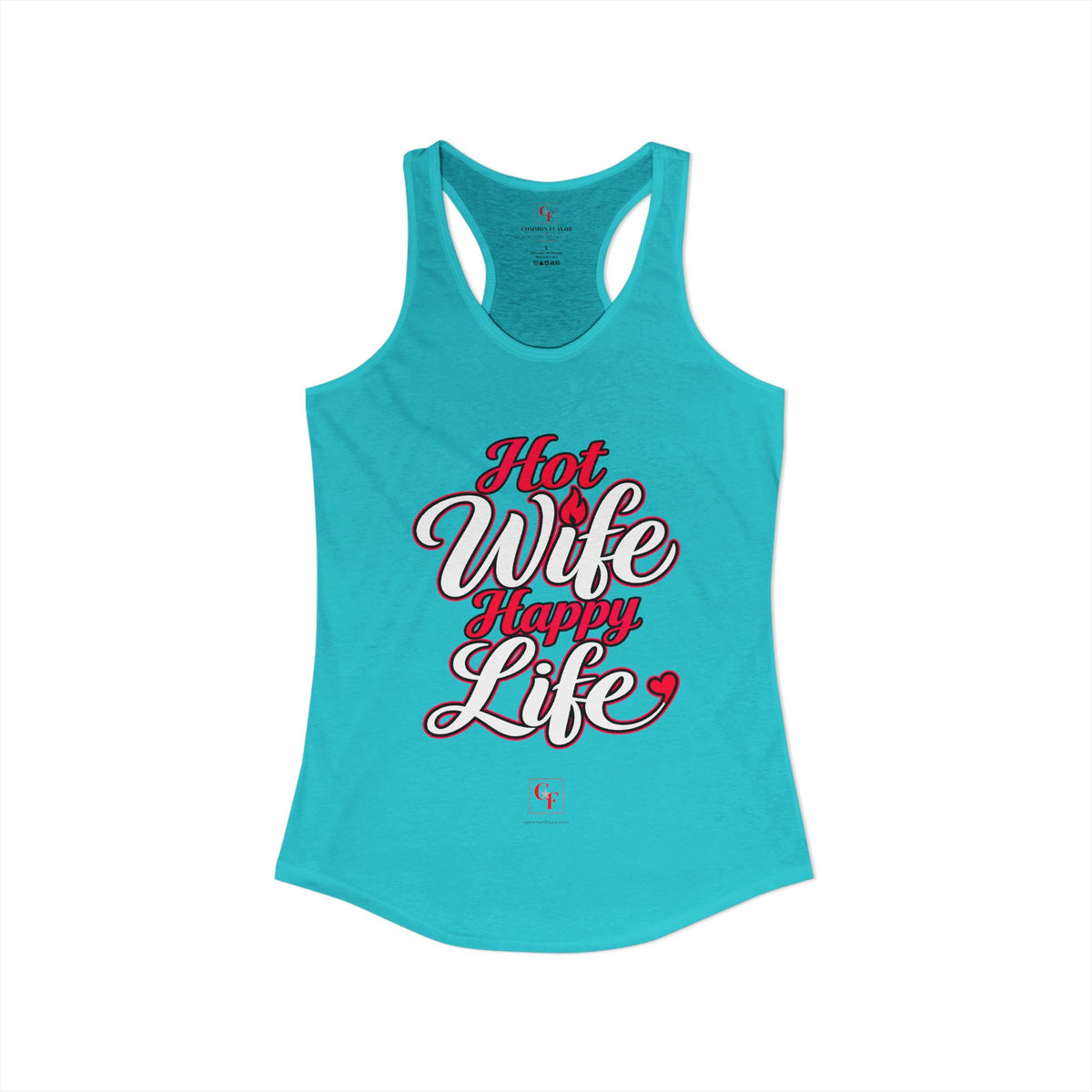 Hot Wife Happy Life Racerback Tank