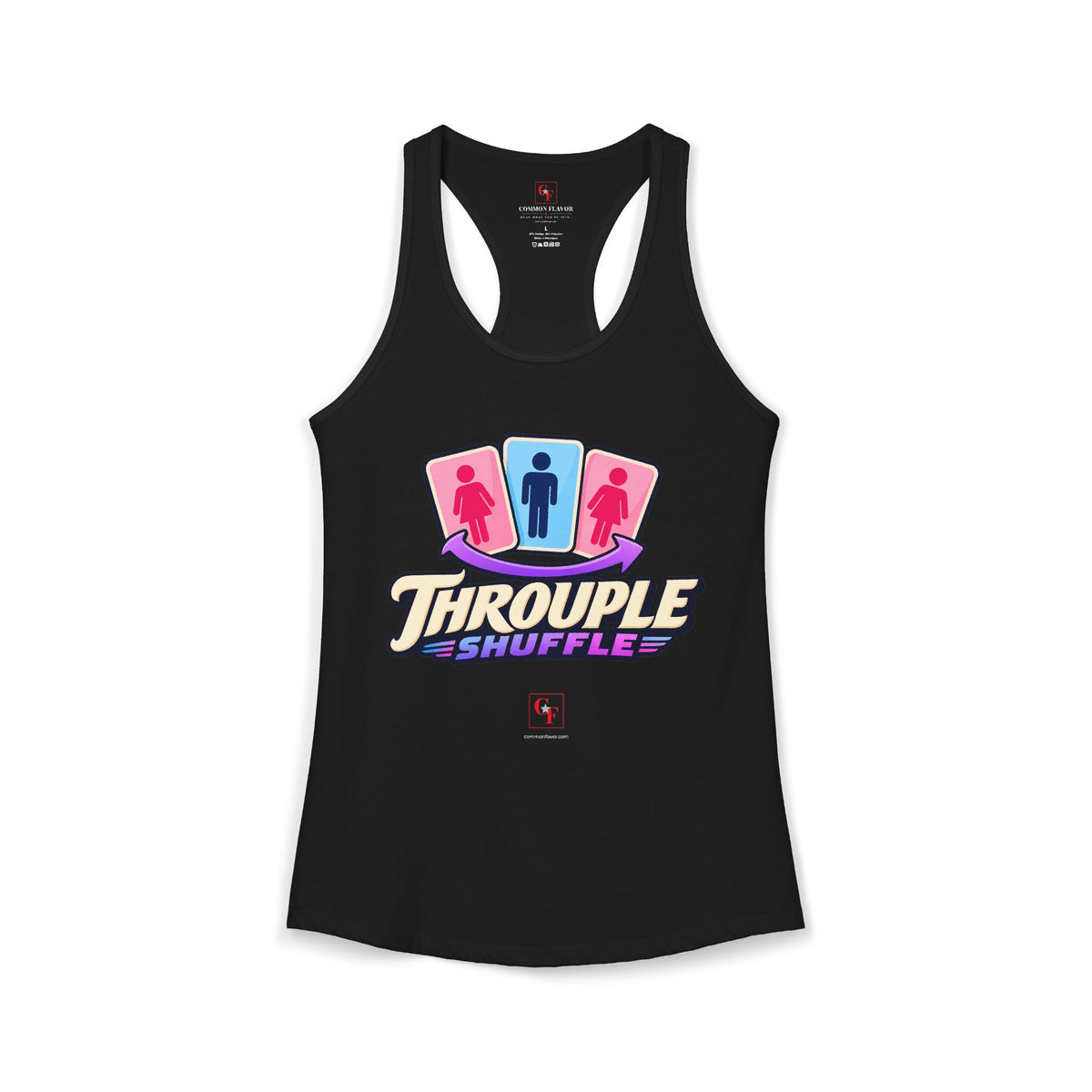 Throuple Shuffle Racerback Tank