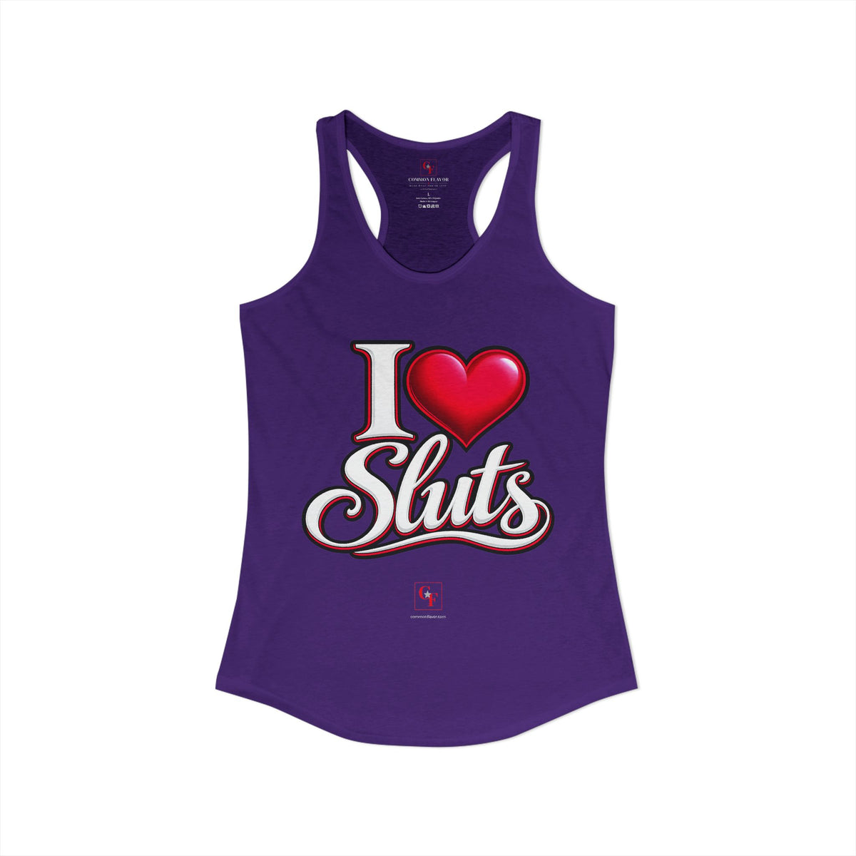 I Heart Sluts Racerback Tank