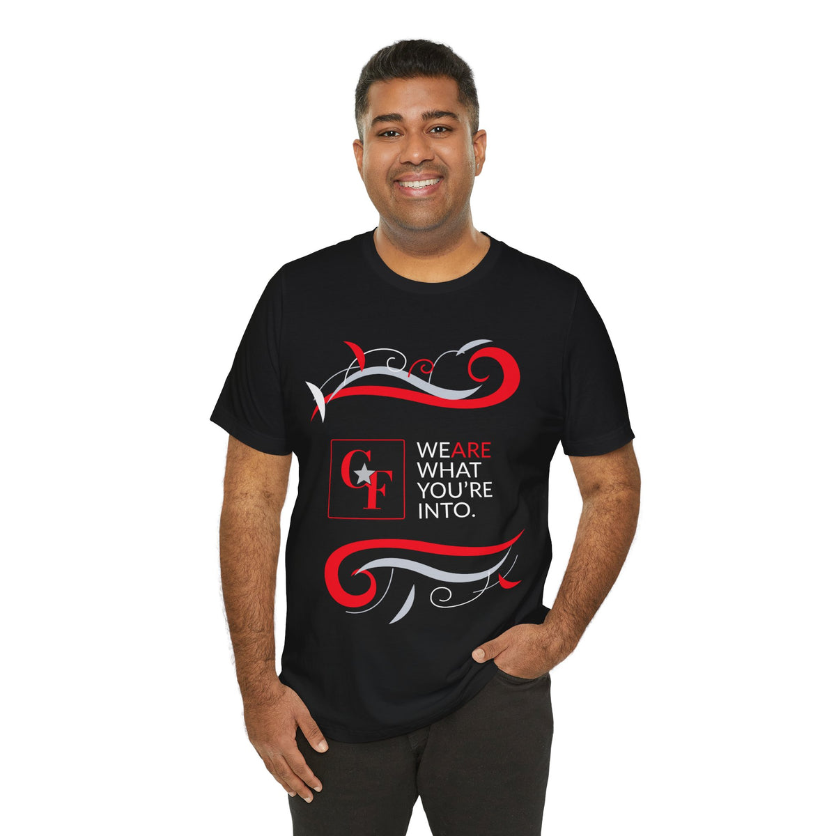 CF Originals "We Are What You're Into" Flowing Twist Tee
