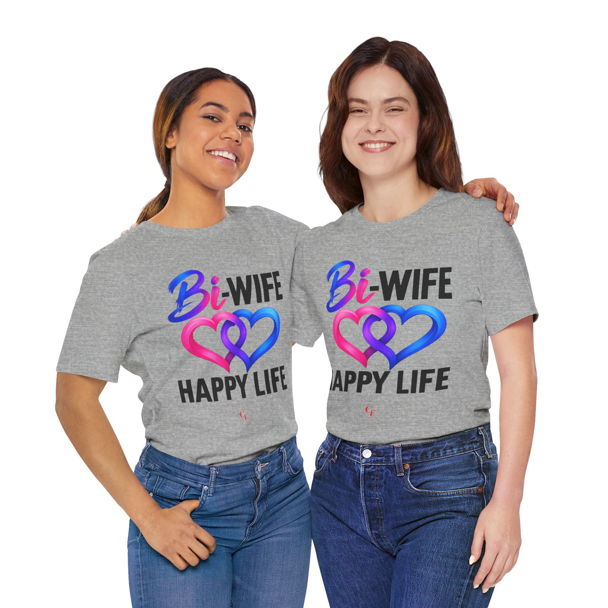 Bi Wife Happy Life Tee