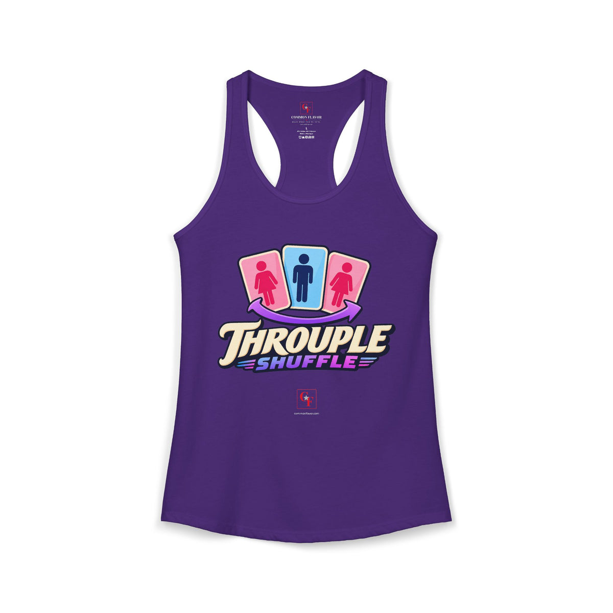 Throuple Shuffle Racerback Tank