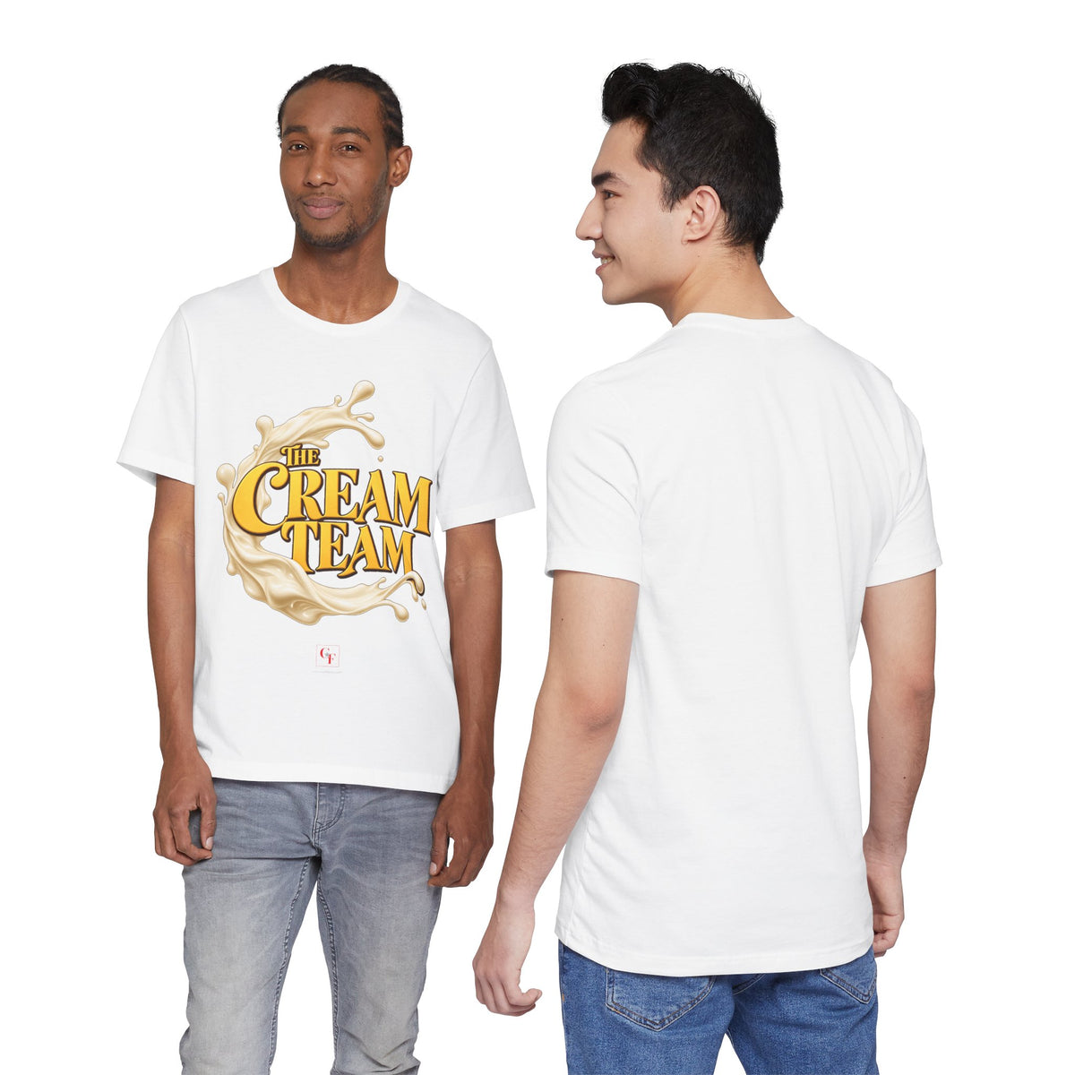 Cream Team Splash Tee