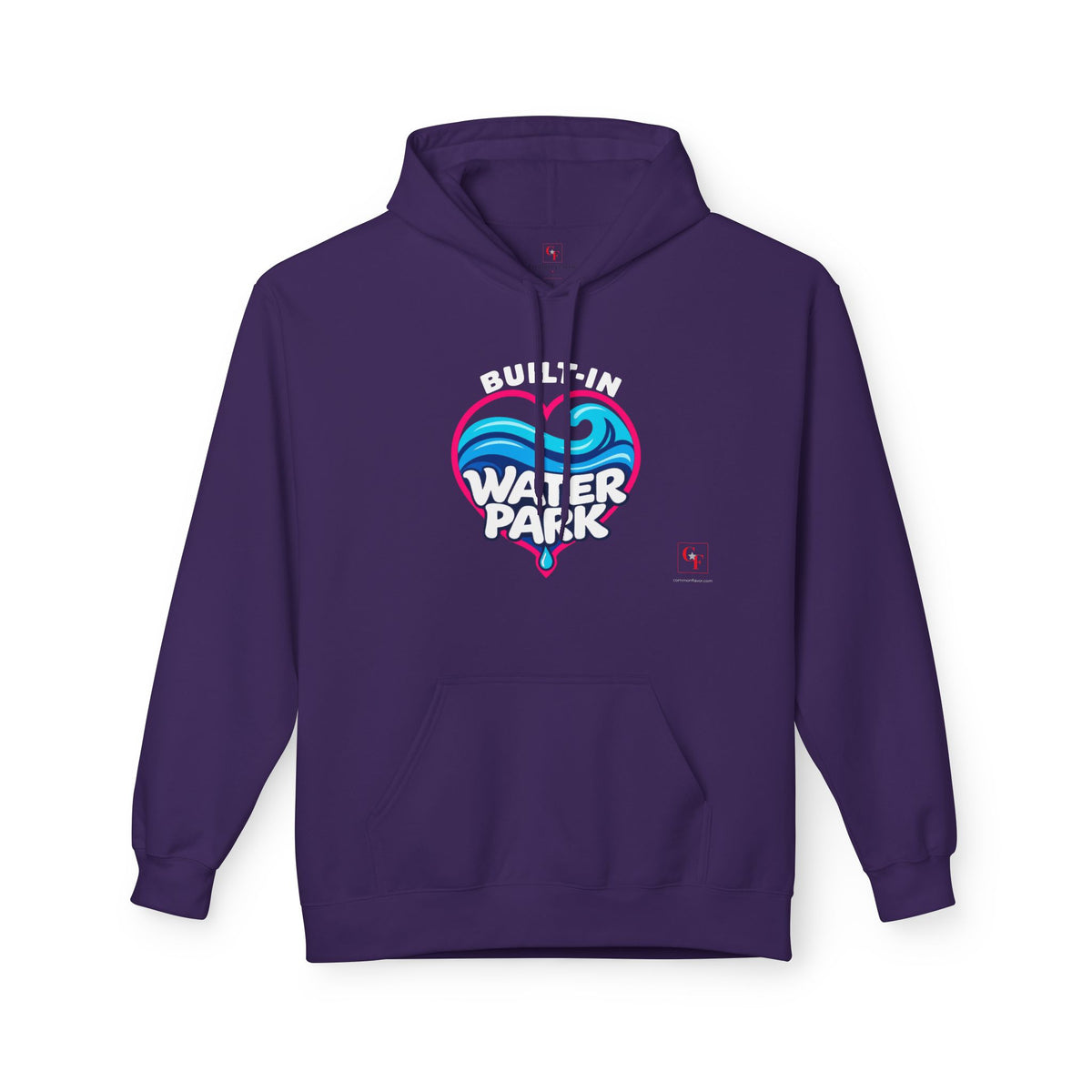 Built-In Water Park Heart Waves Hoodie