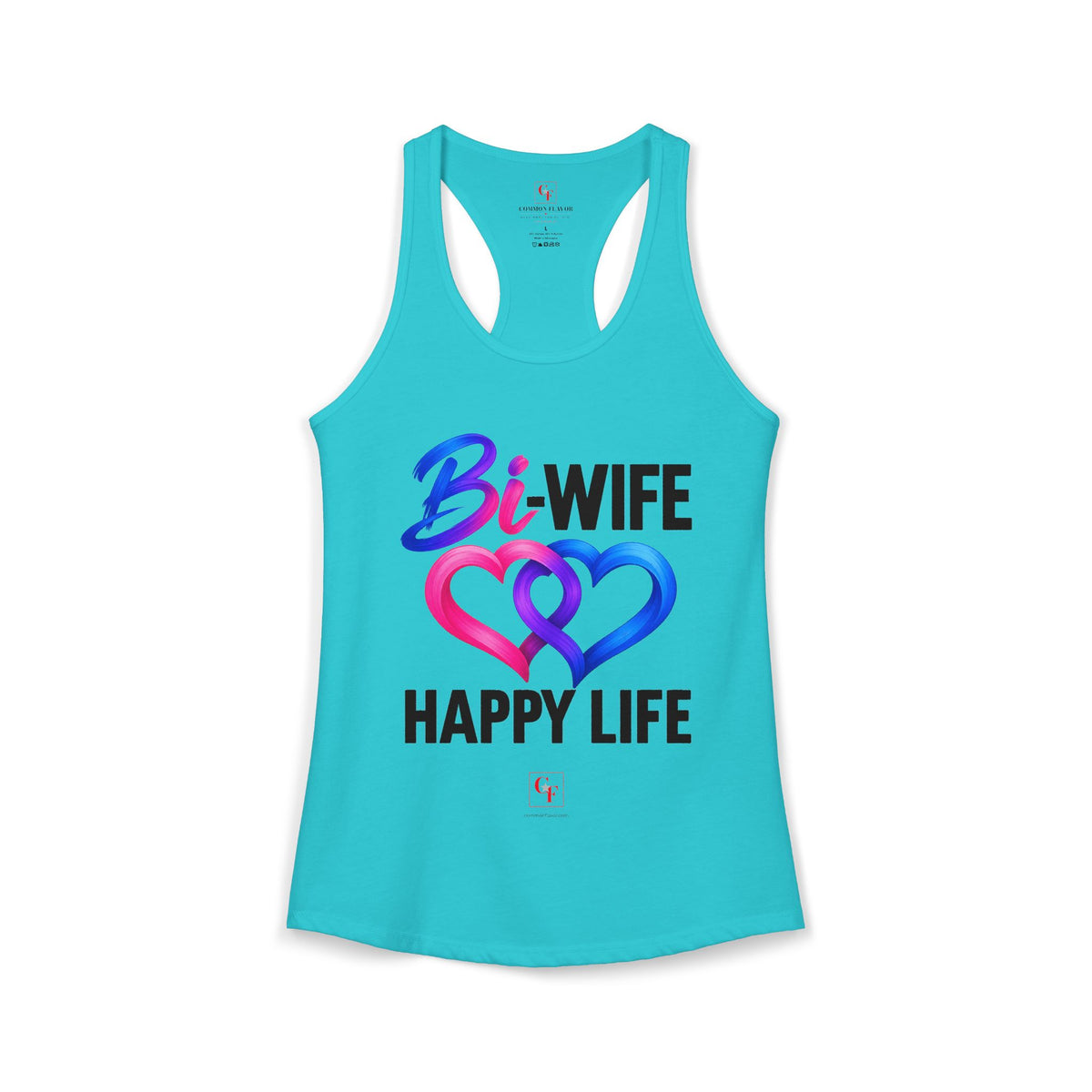 Bi Wife Happy Life Racerback Tank