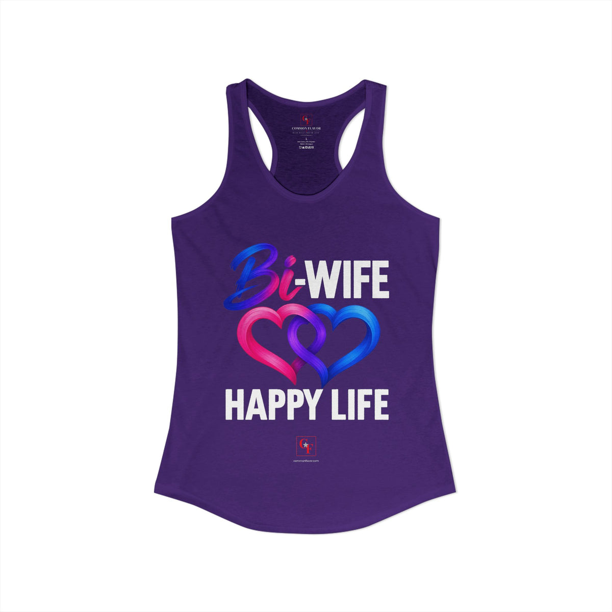 Bi Wife Happy Life Racerback Tank