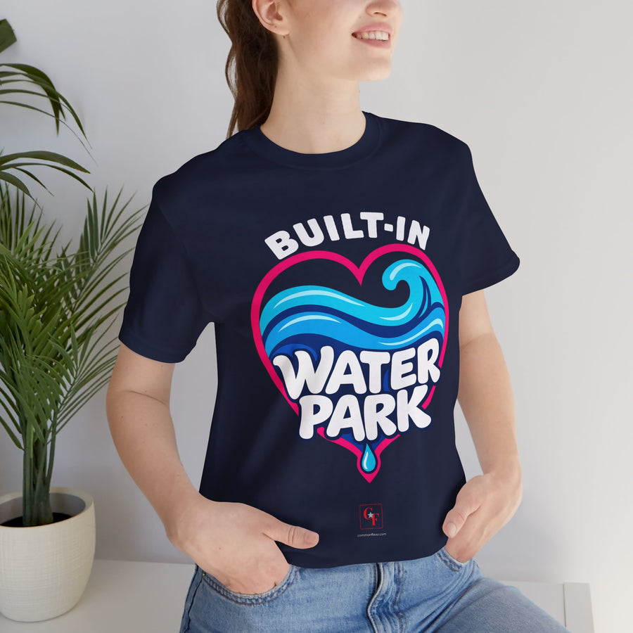 Built-In Water Park Heart Waves Tee