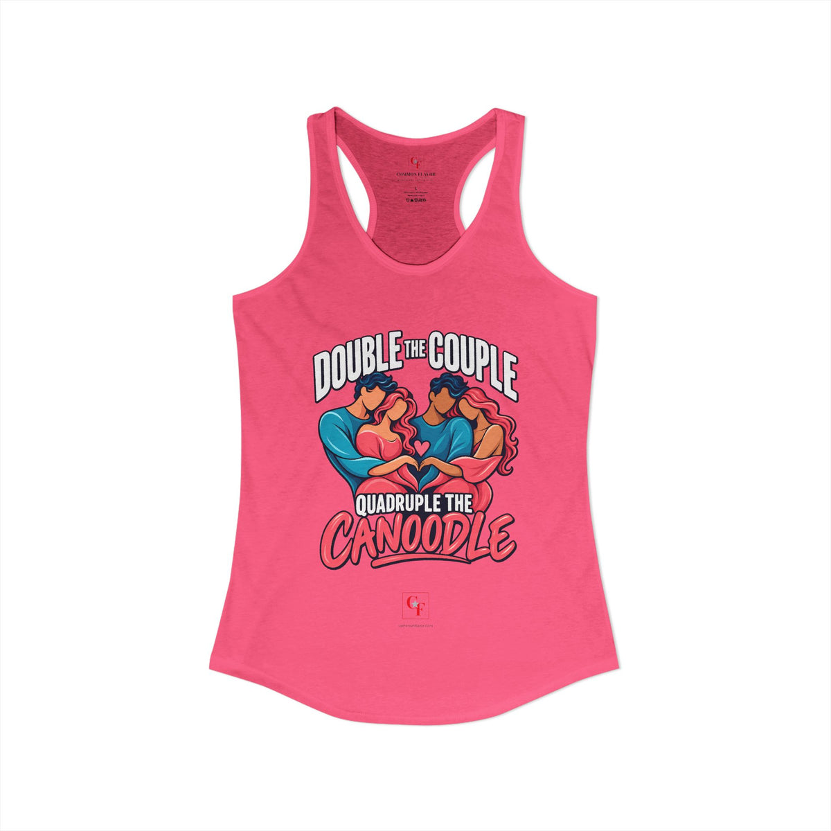 Double Couple Quad Canoodle Racerback Tank