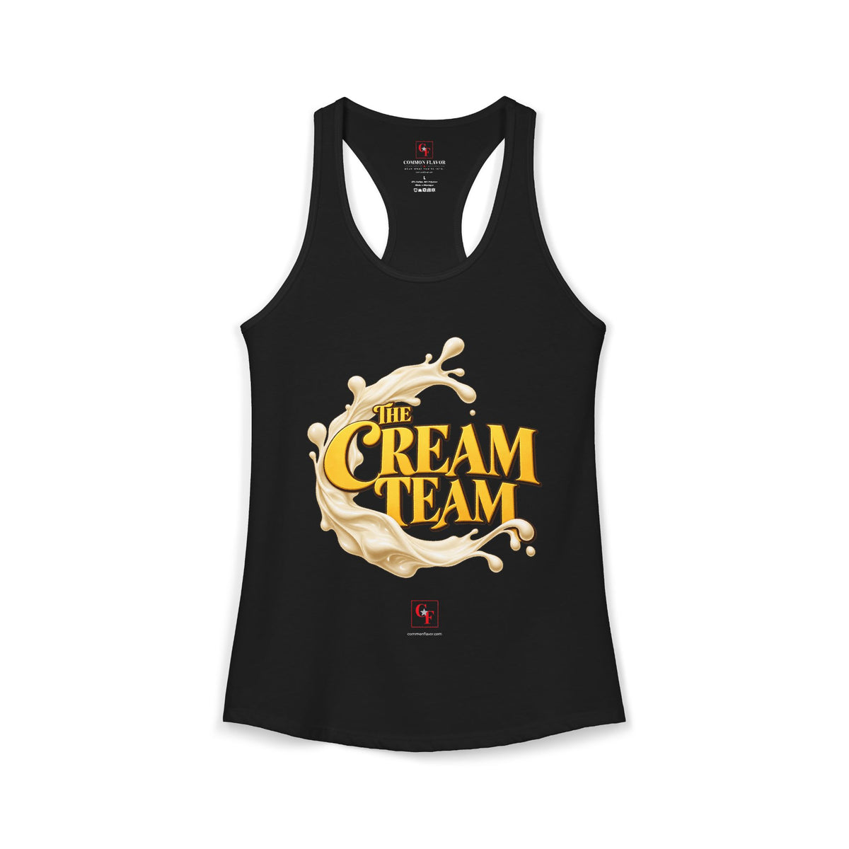 Cream Team Splash Racerback Tank
