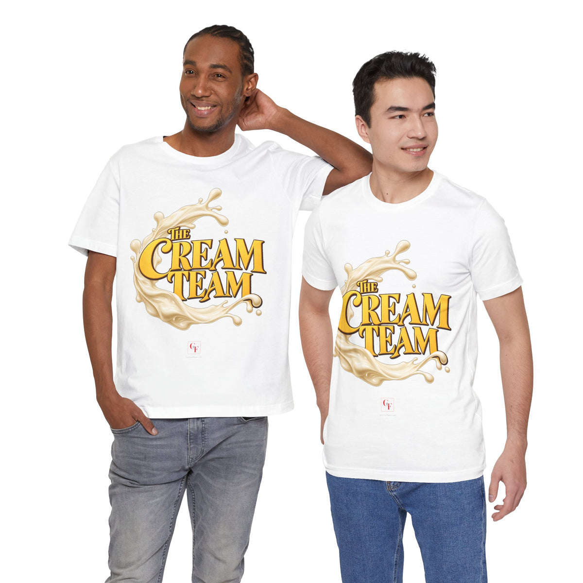 Cream Team Splash Tee