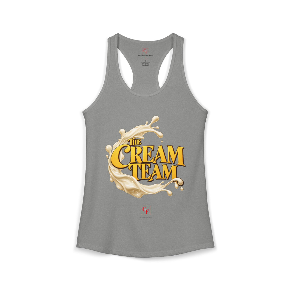 Cream Team Splash Racerback Tank