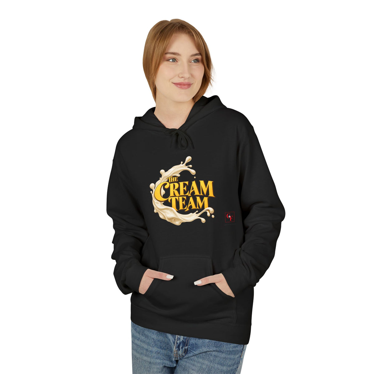 Cream Team Splash Hoodie