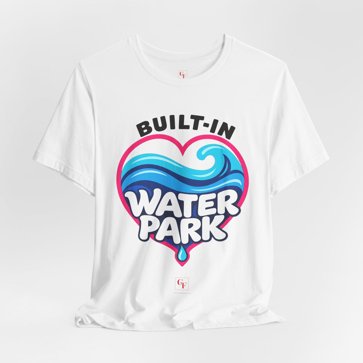 Built-In Water Park Heart Waves Tee
