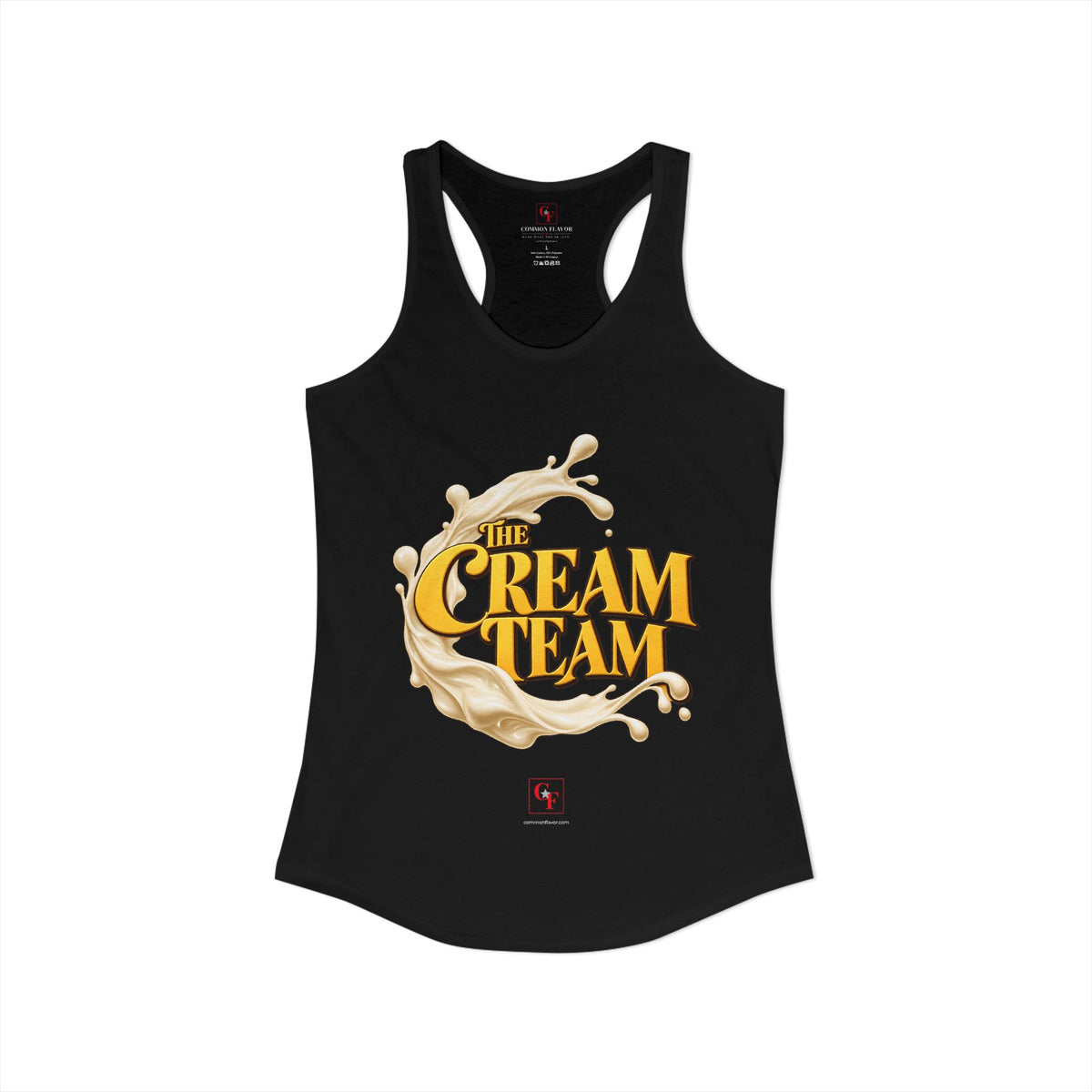 Cream Team Splash Racerback Tank