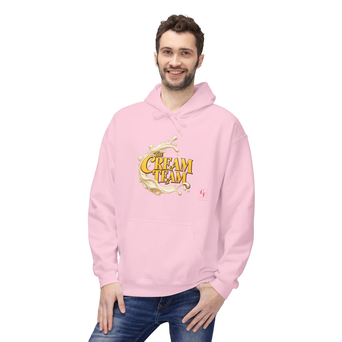 Cream Team Splash Hoodie