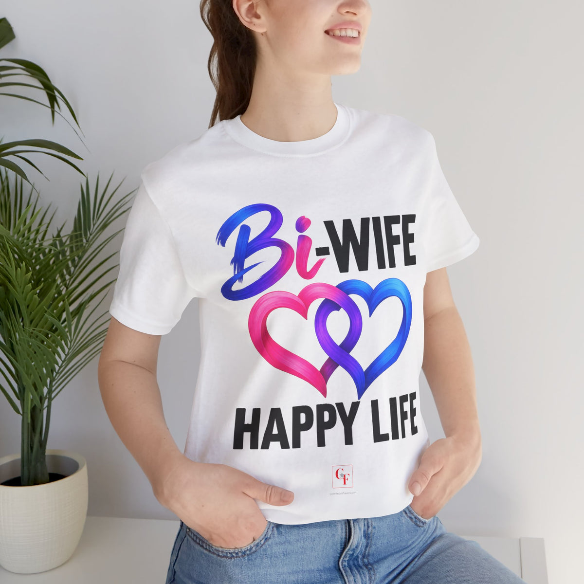 Bi Wife Happy Life Tee