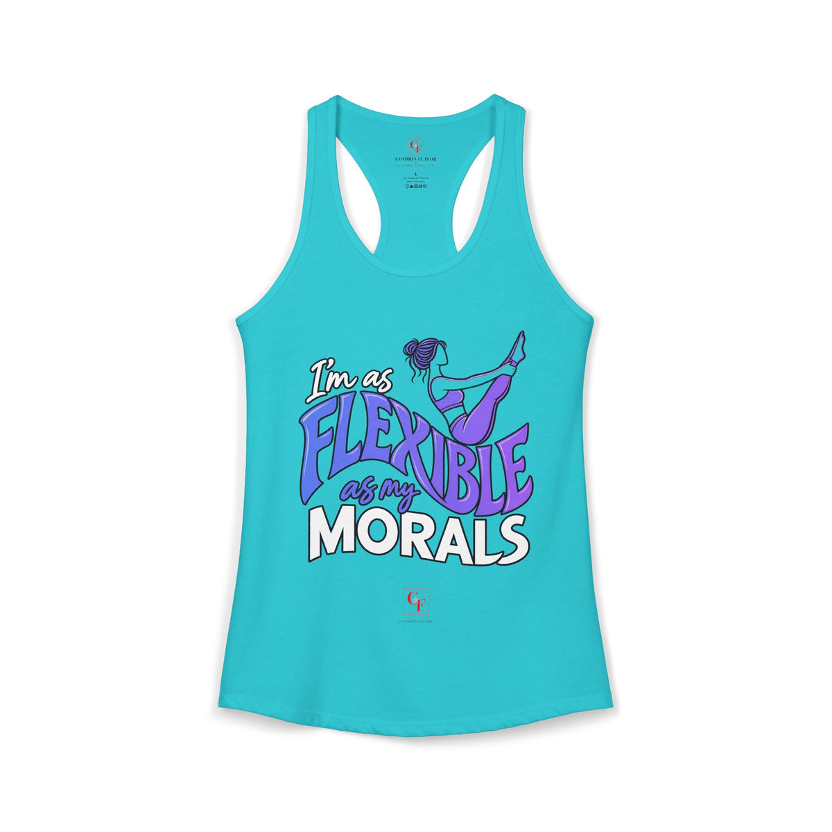 Flexible As My Morals Racerback Tank