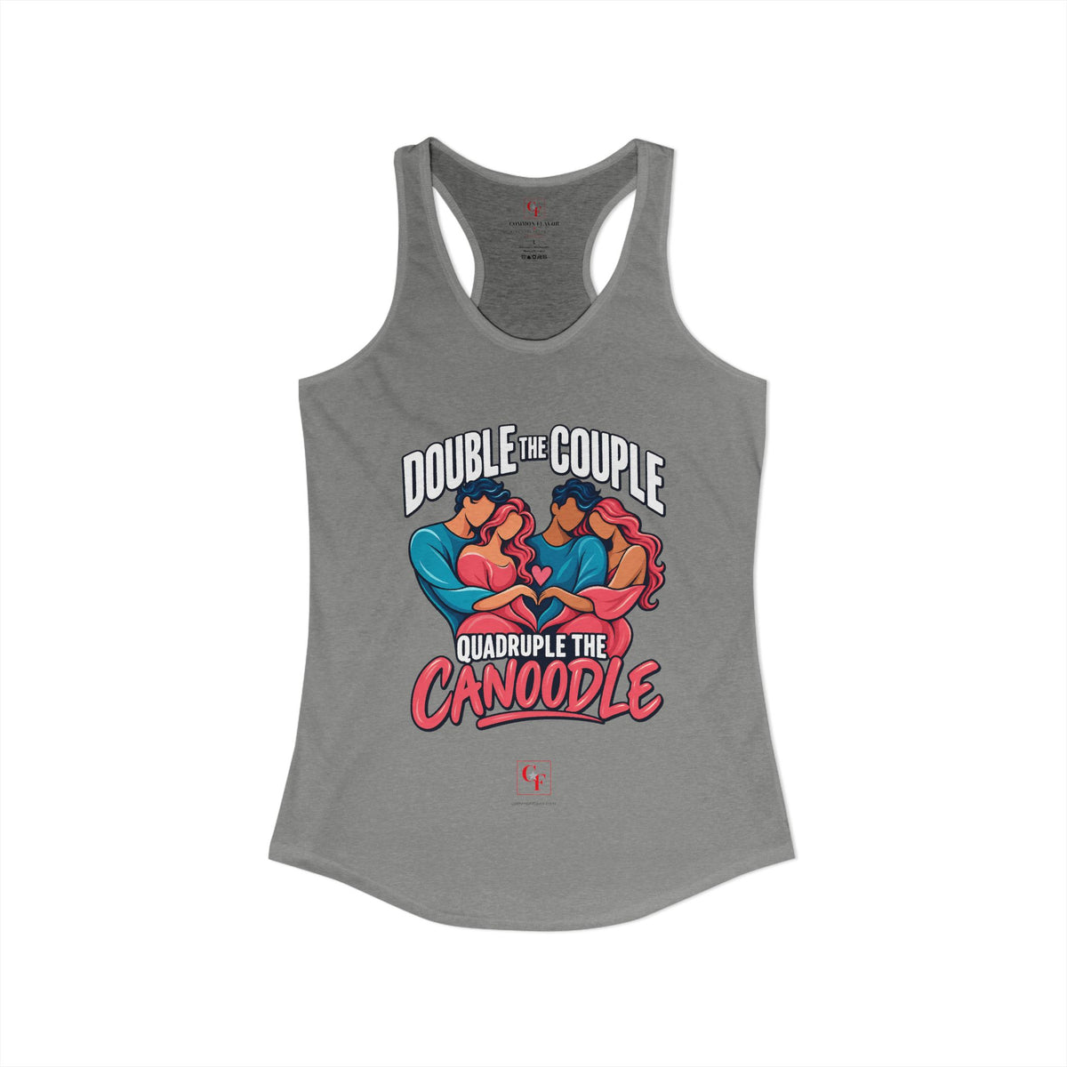Double Couple Quad Canoodle Racerback Tank