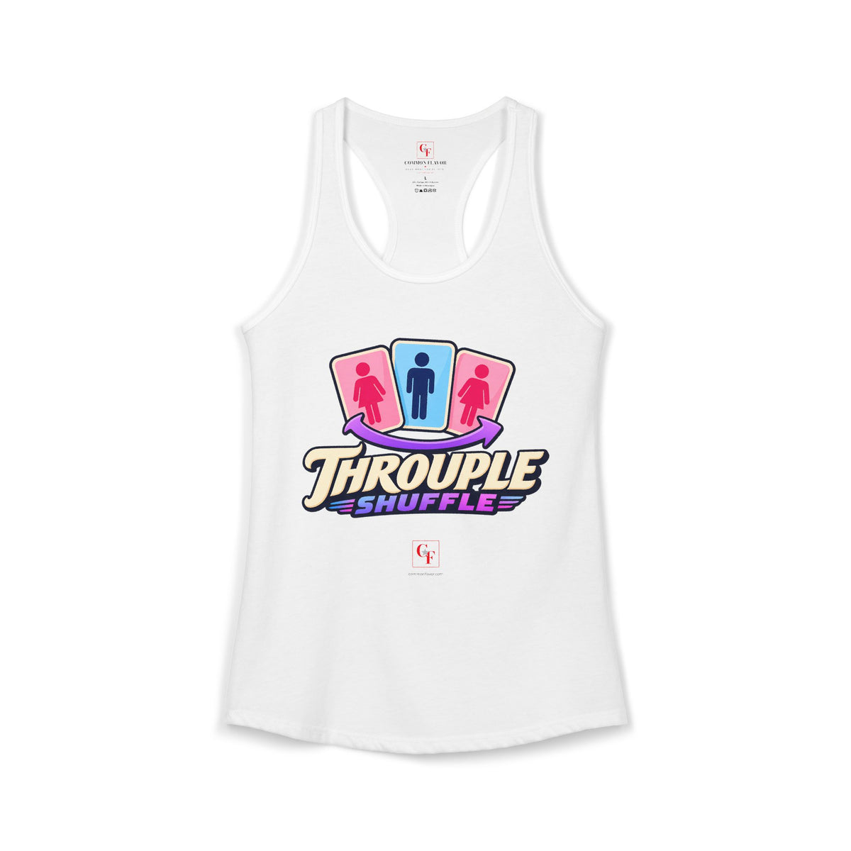 Throuple Shuffle Racerback Tank