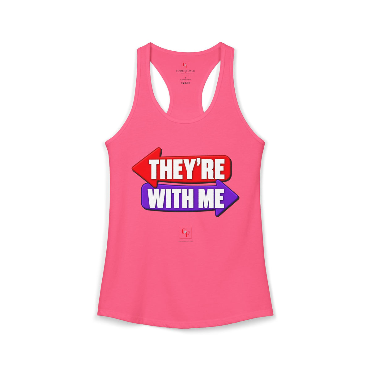 They're With Me Racerback Tank