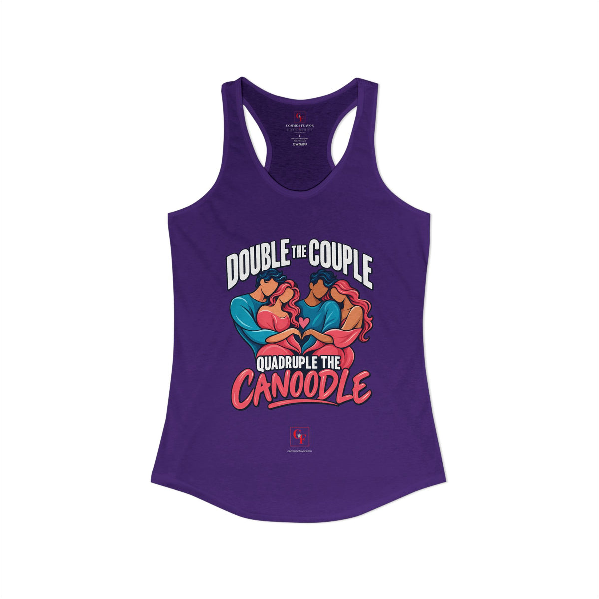 Double Couple Quad Canoodle Racerback Tank
