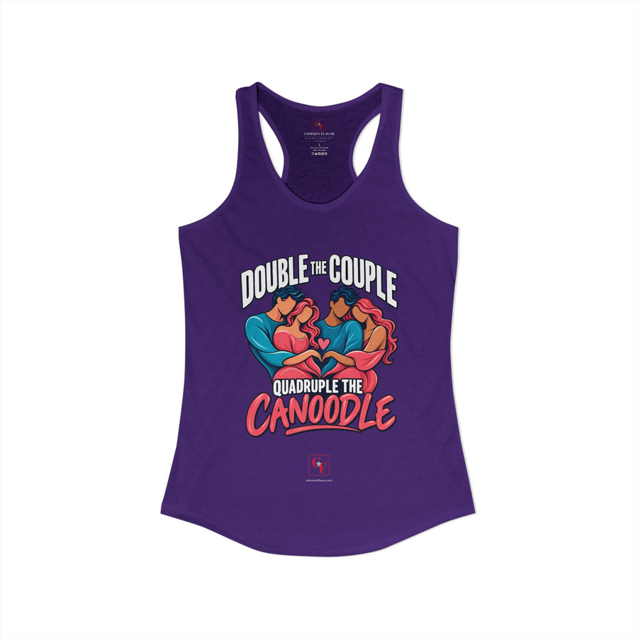 Double Couple Quad Canoodle Racerback Tank