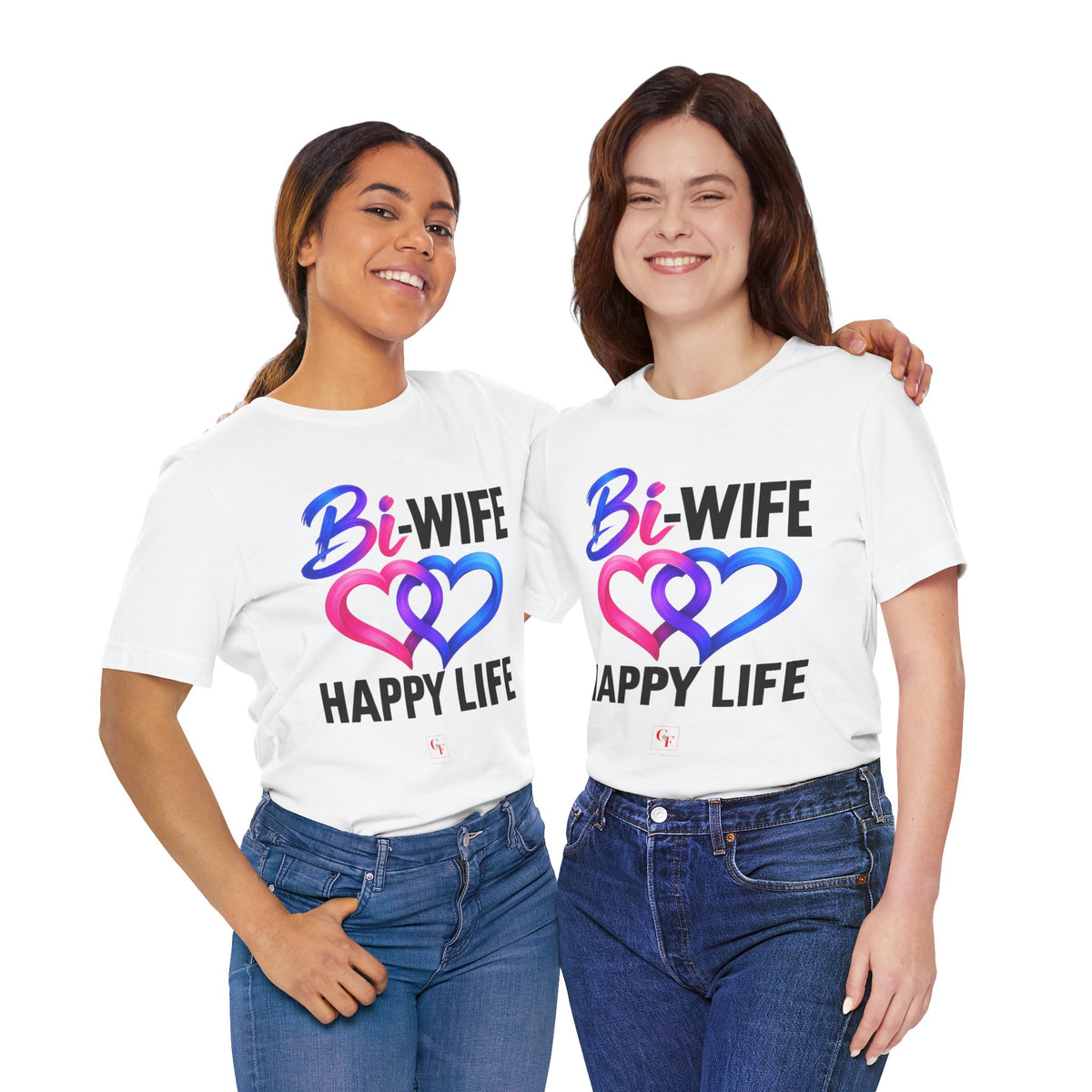 Bi Wife Happy Life Tee