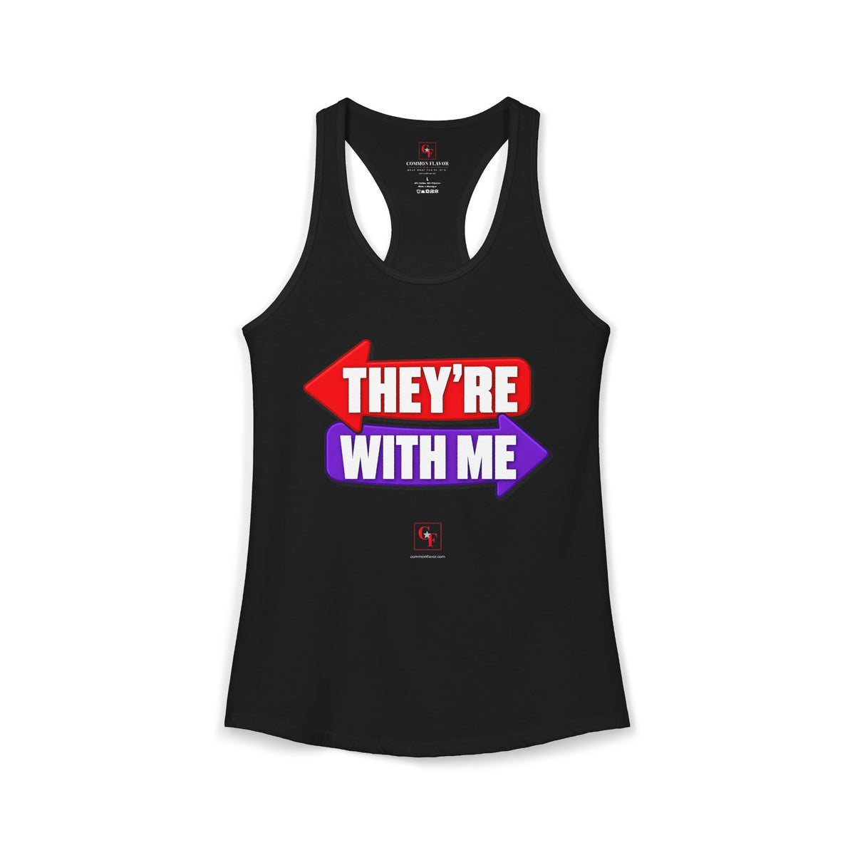 They're With Me Racerback Tank