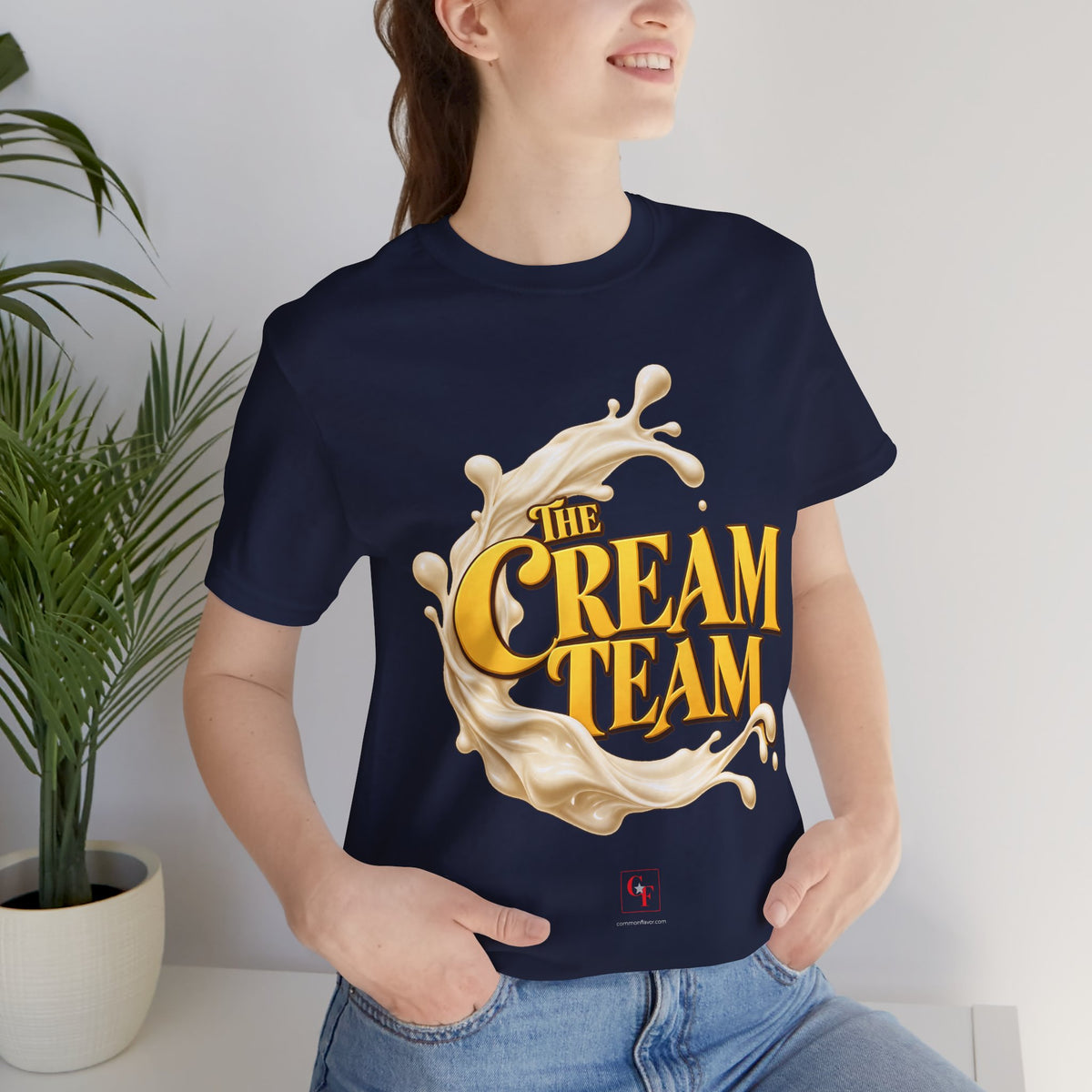 Cream Team Splash Tee