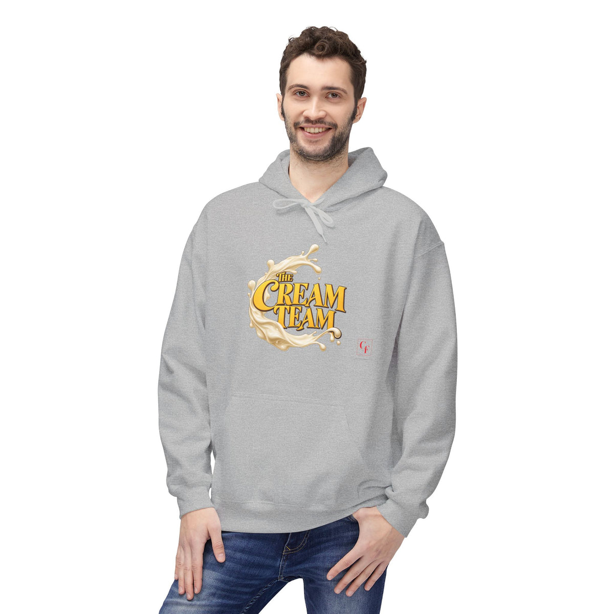Cream Team Splash Hoodie