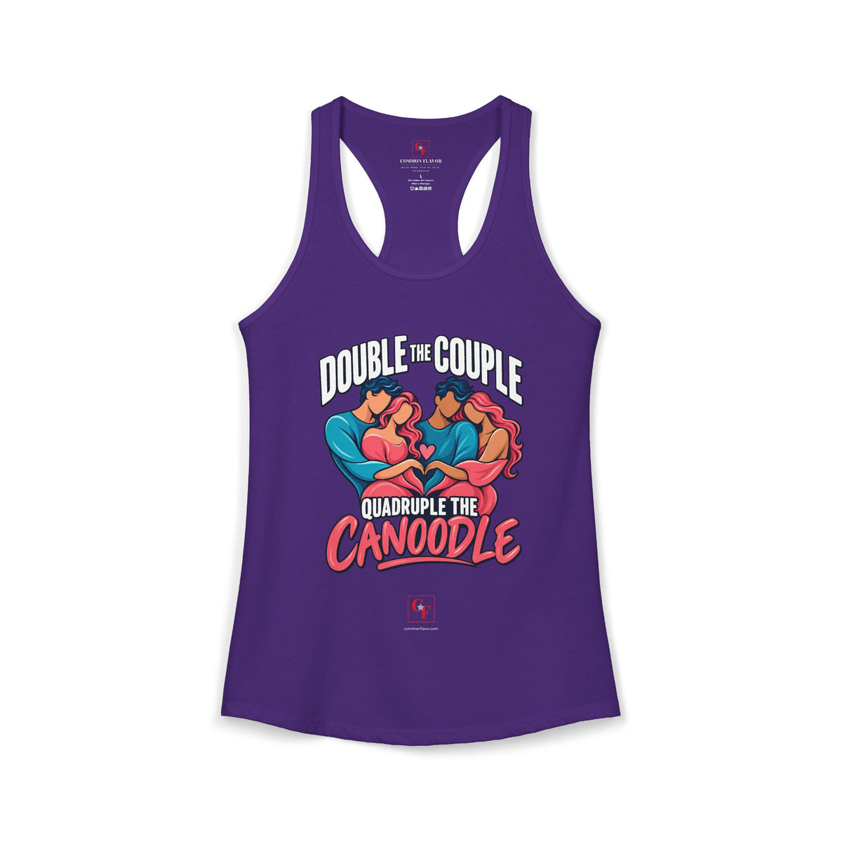 Double Couple Quad Canoodle Racerback Tank