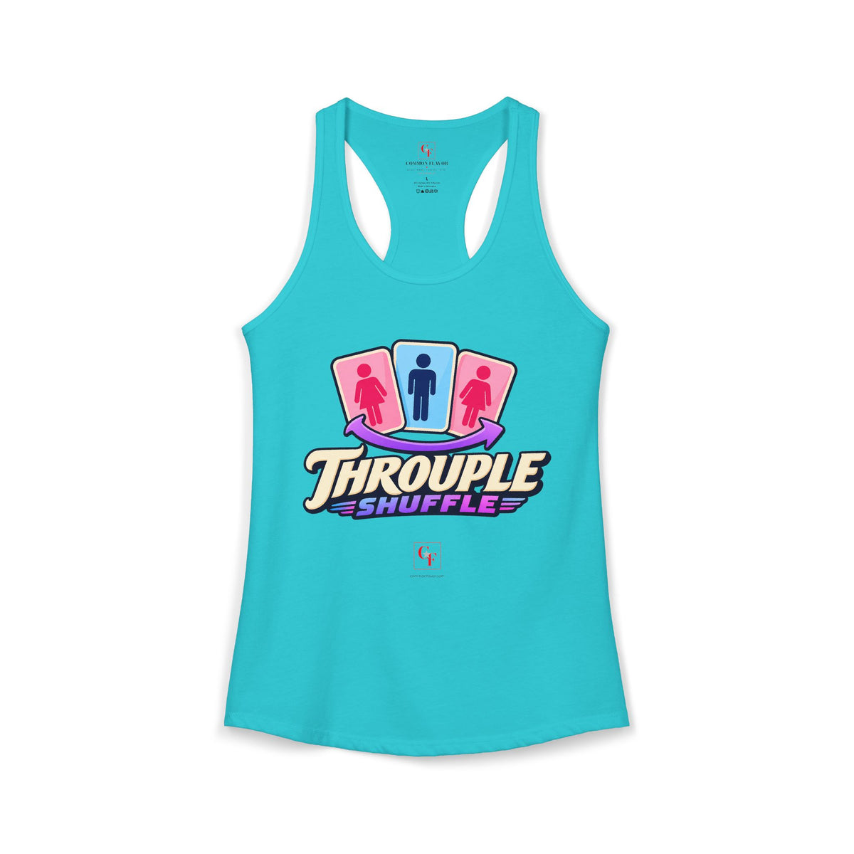 Throuple Shuffle Racerback Tank