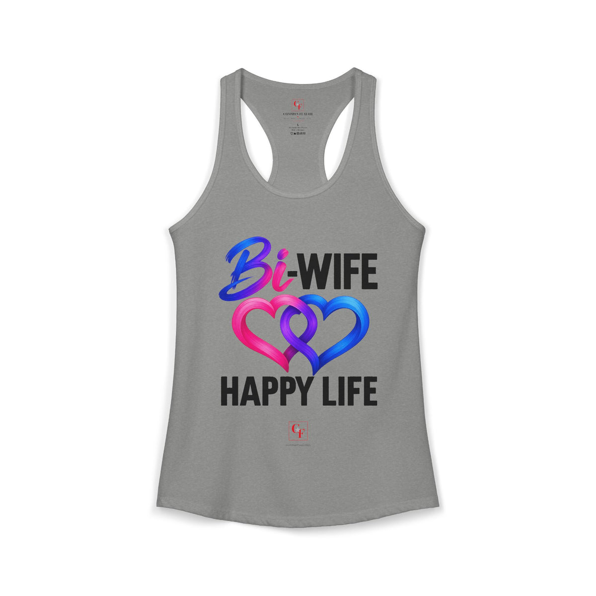Bi Wife Happy Life Racerback Tank