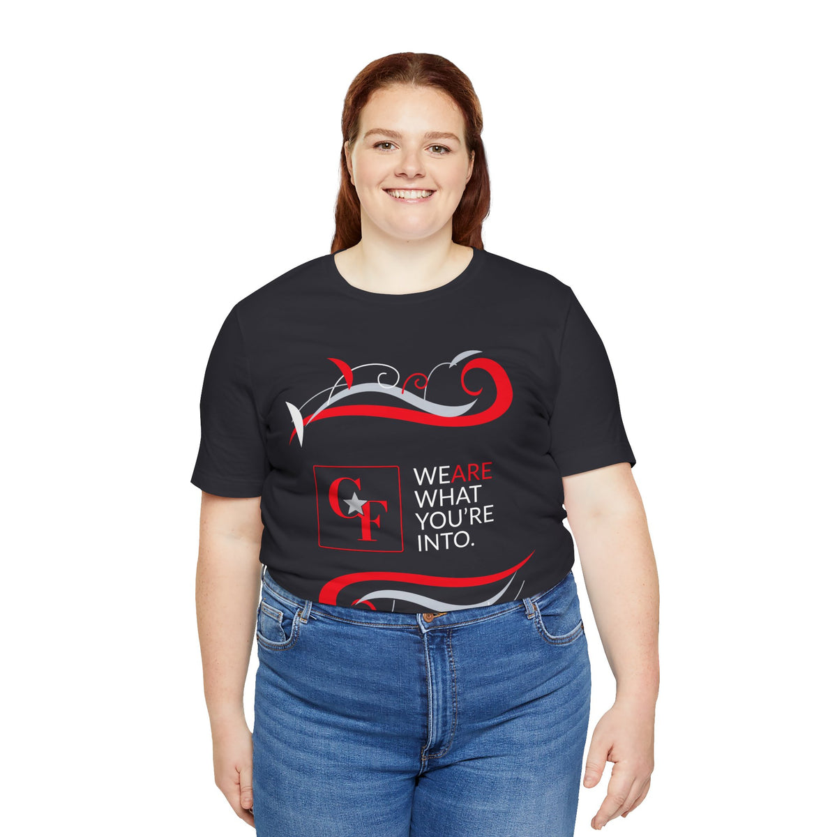 CF Originals "We Are What You're Into" Flowing Twist Tee