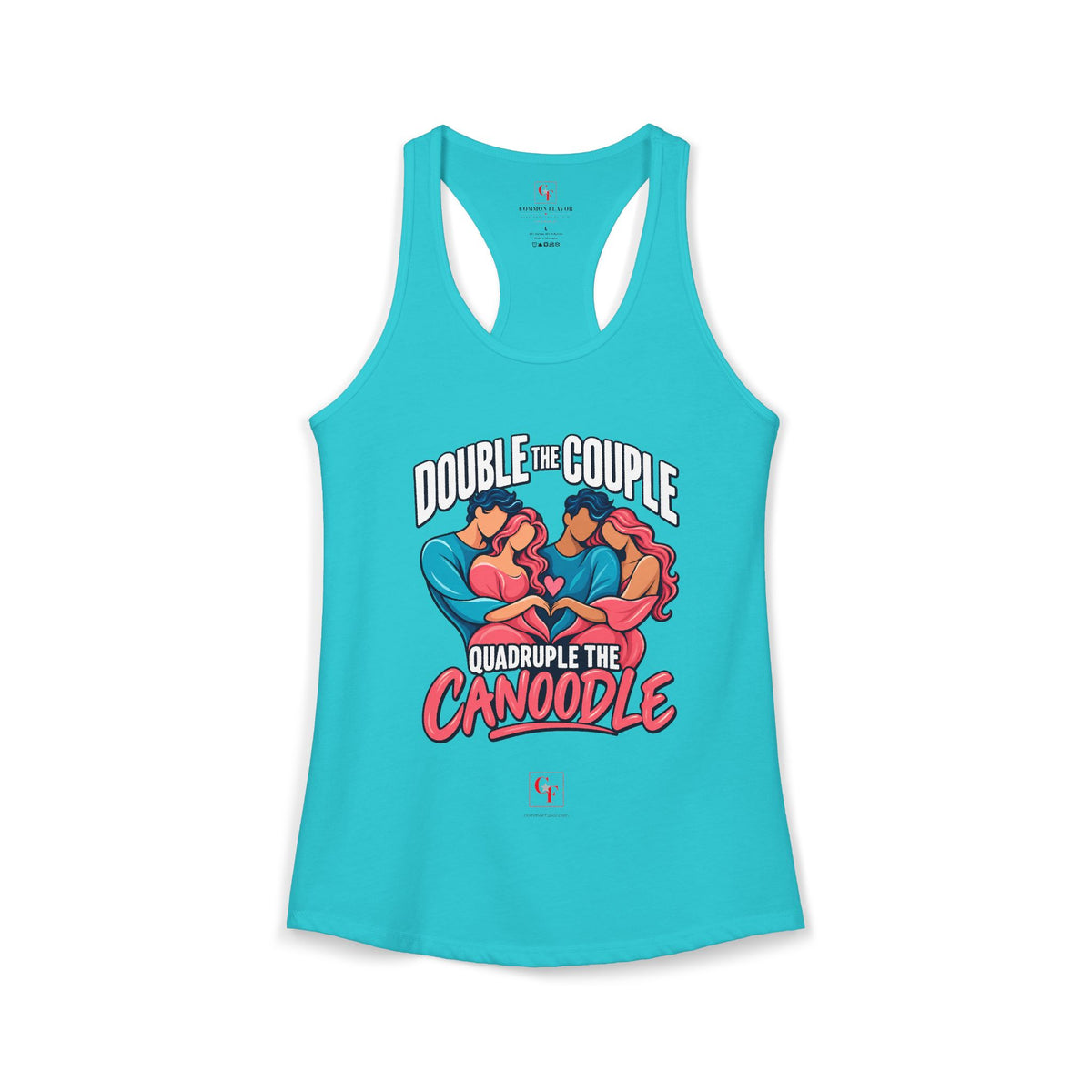 Double Couple Quad Canoodle Racerback Tank