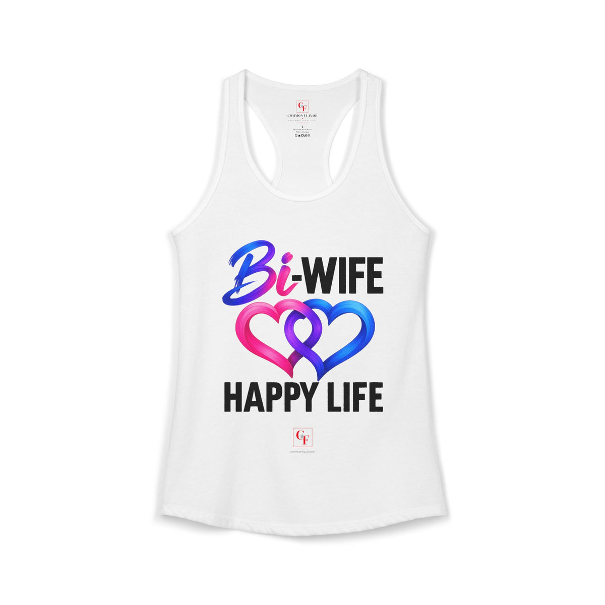 Bi Wife Happy Life Racerback Tank