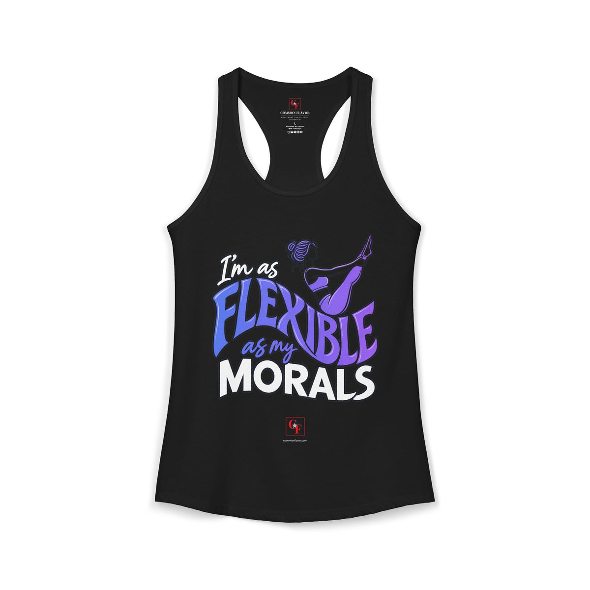 Flexible As My Morals Racerback Tank