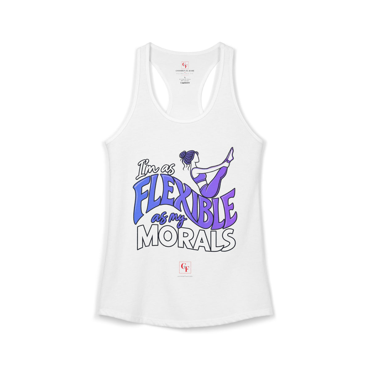 Flexible As My Morals Racerback Tank