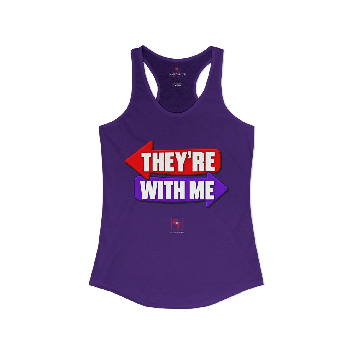 They're With Me Racerback Tank
