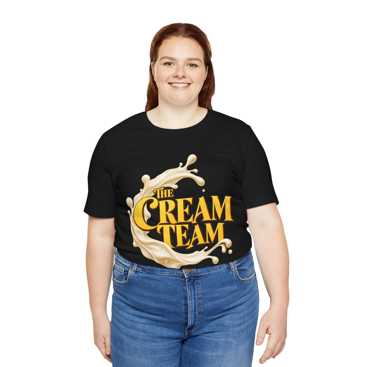 Cream Team Splash Tee