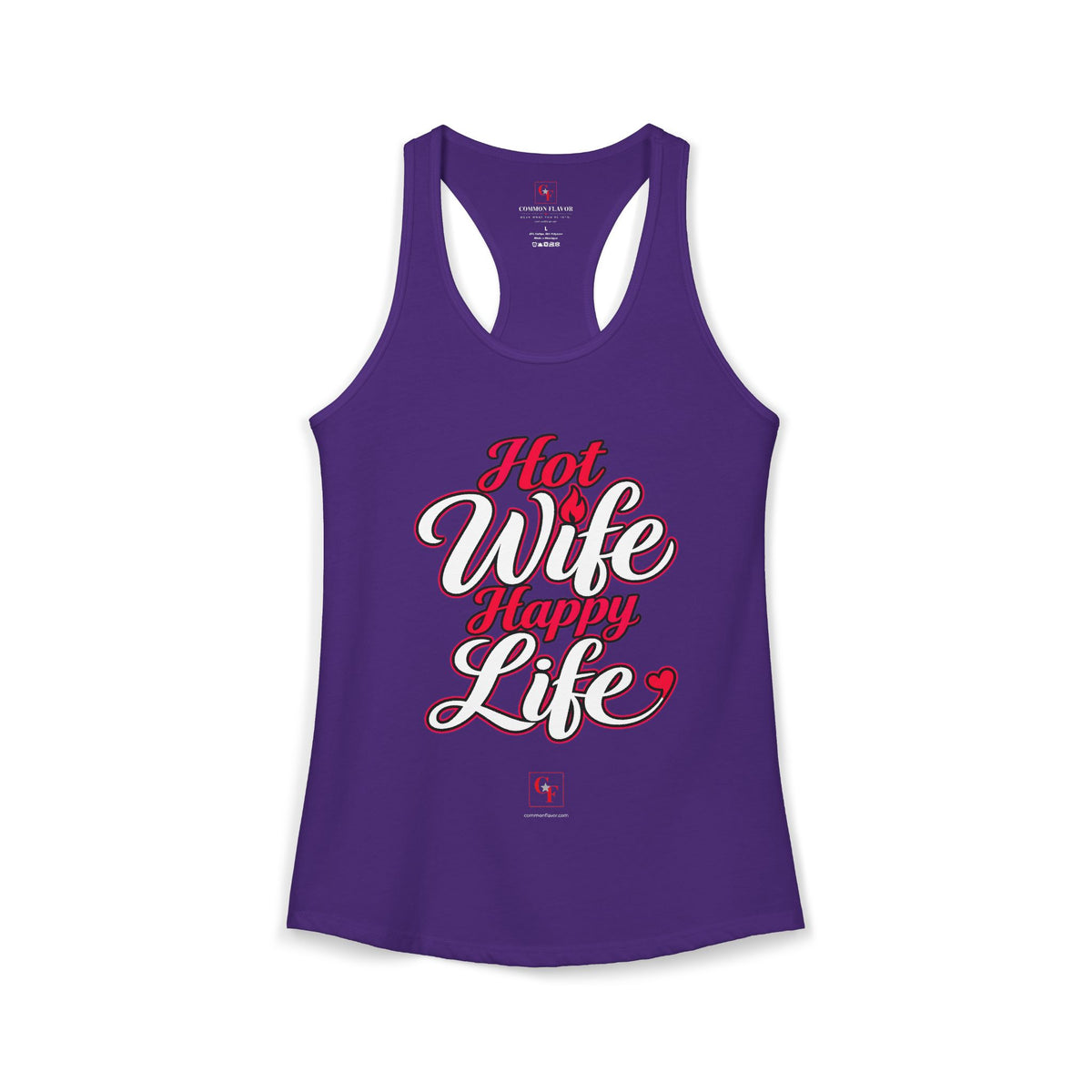 Hot Wife Happy Life Racerback Tank