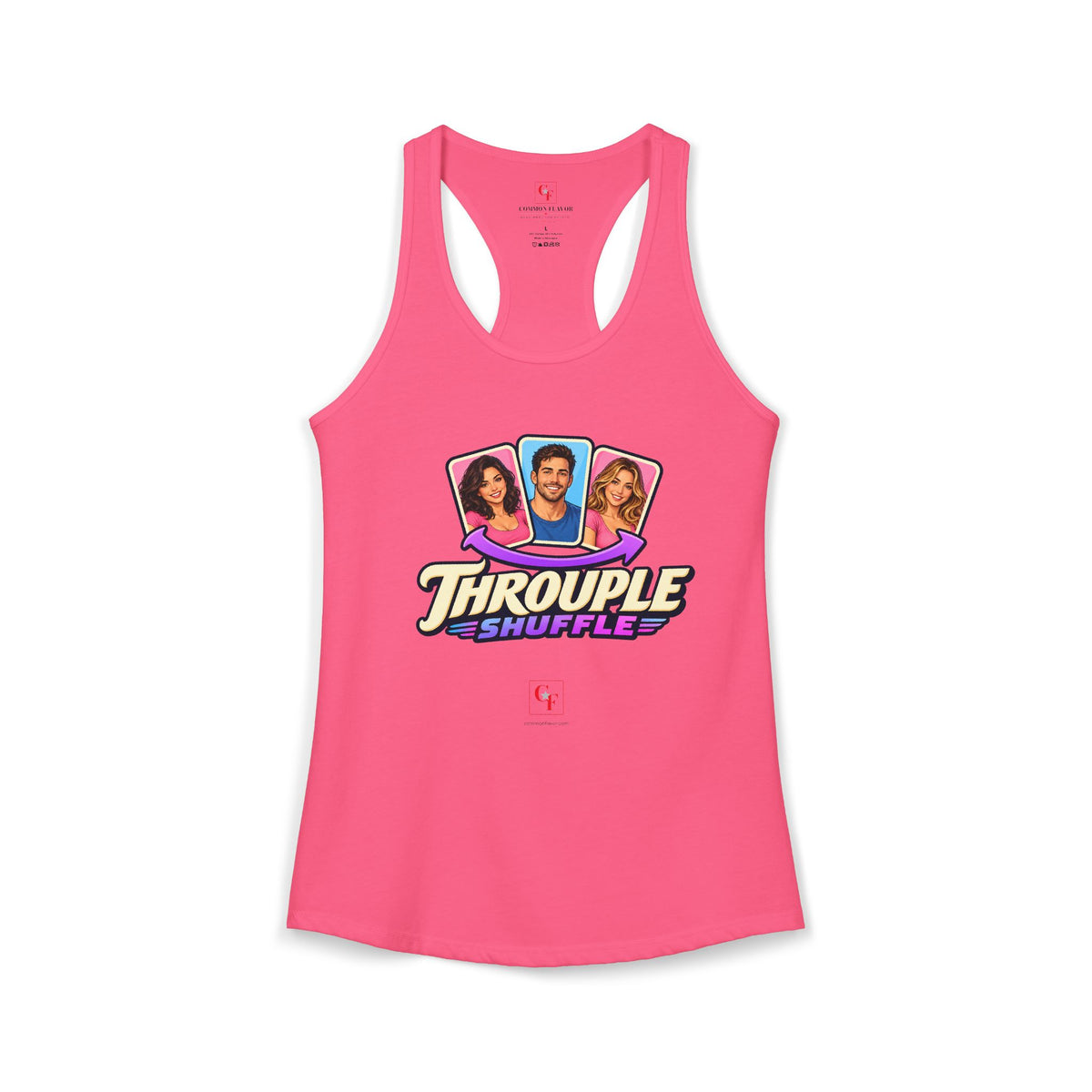 Throuple Shuffle Variation Racerback Tank