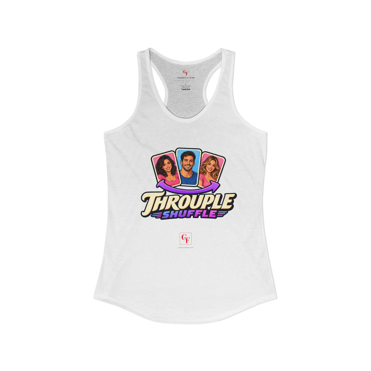 Throuple Shuffle Variation Racerback Tank