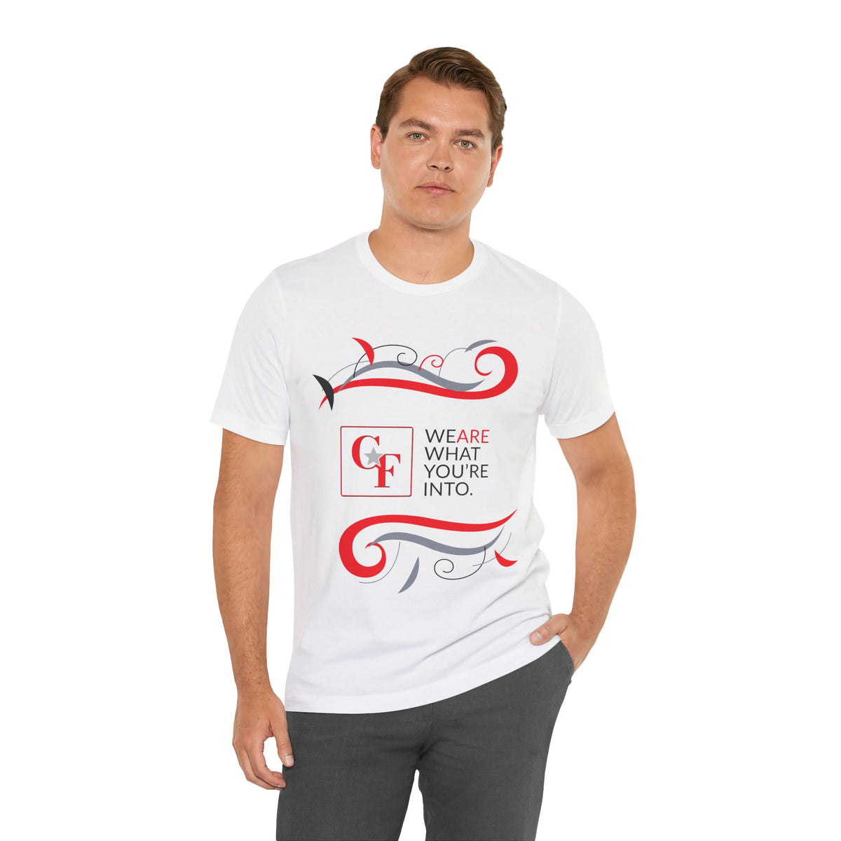 CF Originals "We Are What You're Into" Flowing Twist Tee