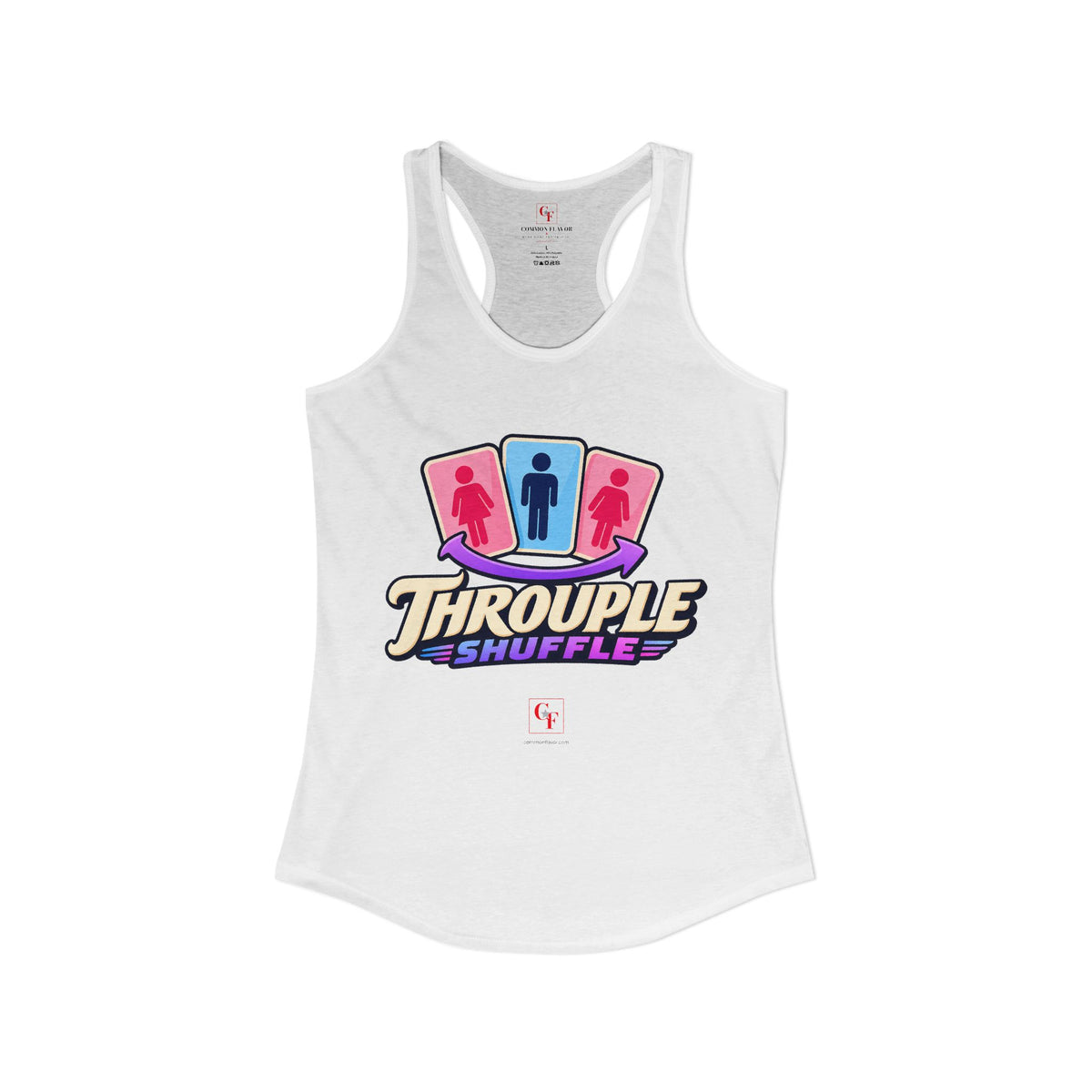 Throuple Shuffle Racerback Tank