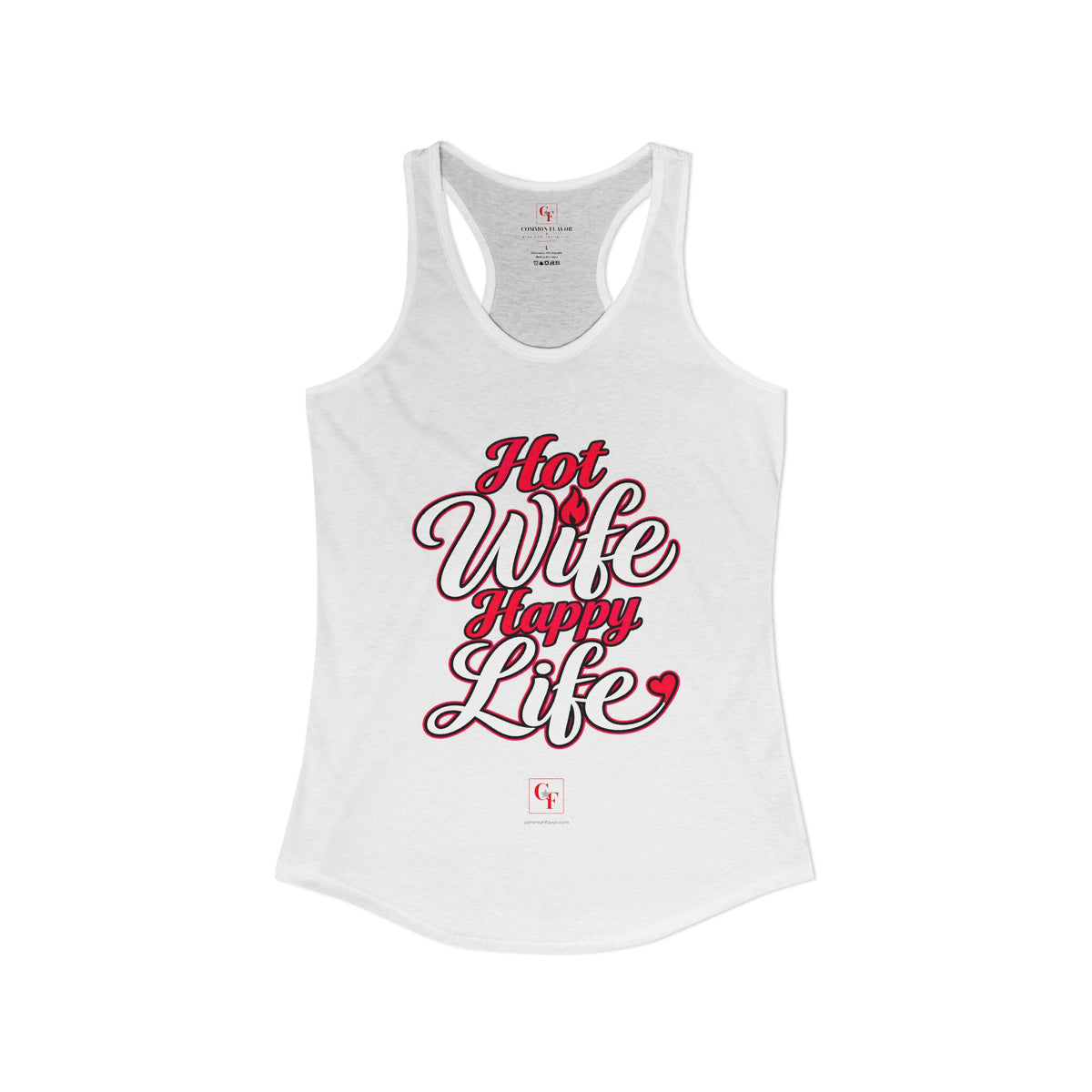 Hot Wife Happy Life Racerback Tank