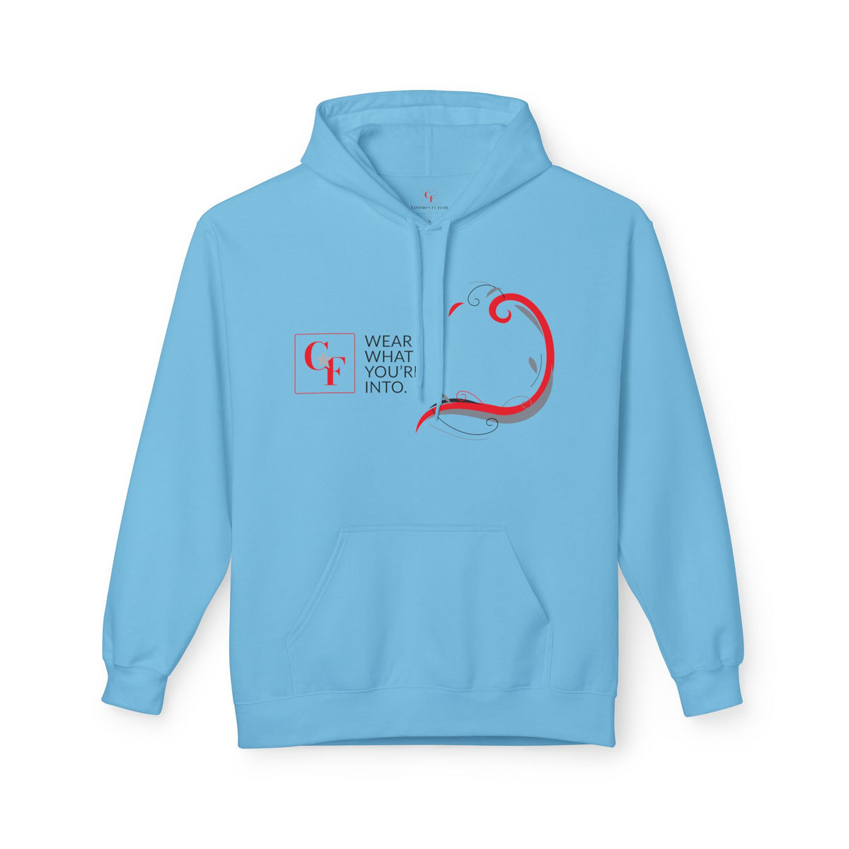 Common Flavor Originals "Wear What You're Into" Side Sweep Hoodie
