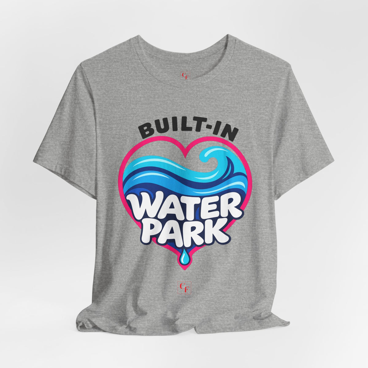 Built-In Water Park Heart Waves Tee