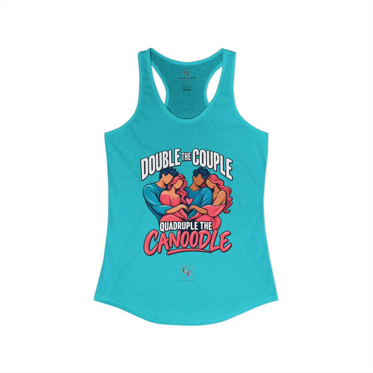 Double Couple Quad Canoodle Racerback Tank